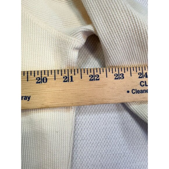 Woolrich Women's Waffle Knit Turtleneck Long Sleeve Pullover Sweater XL Cream St - Picture 6 of 11